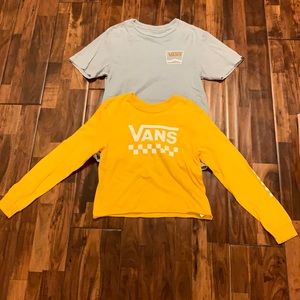2 Vans shirts!